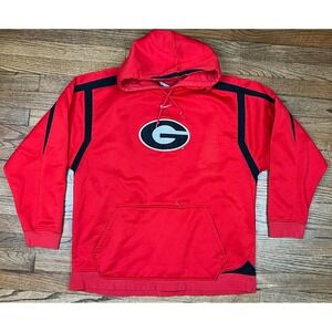 Vintage Nike Georgia Bulldogs Center Swoosh UGA Hoodie Sweatshirt Men's Sz Large